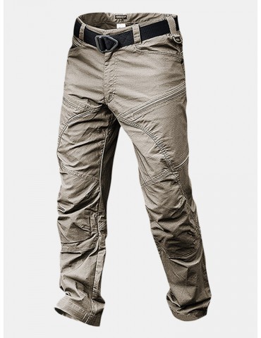 Mens Outdoor Muti-Pockets Pants Water-repellent Tactical Pants Military Training Pants