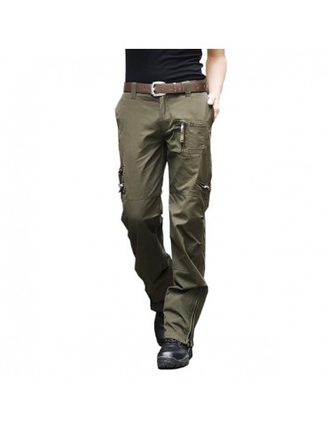 Mens Outdoor Multi Pockets Casual Pants Military Tactical Trousers Overalls