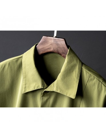 Mens Casual Vintage Drawstring Waist Short Sleeve Workwear Solid Color Jumpsuit