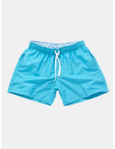 Mens Summer 11 Colors Quick-drying Elastic Waist Drawstring Casual Beach Shorts