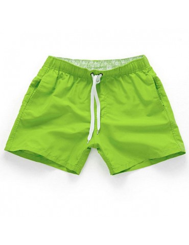 Mens Summer 11 Colors Quick-drying Elastic Waist Drawstring Casual Beach Shorts