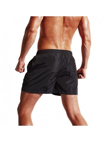Men Quick Dry Tennis Shorts Elastic Waist Drawstring Beach Boxer Shorts Summer Casual Athletic Short